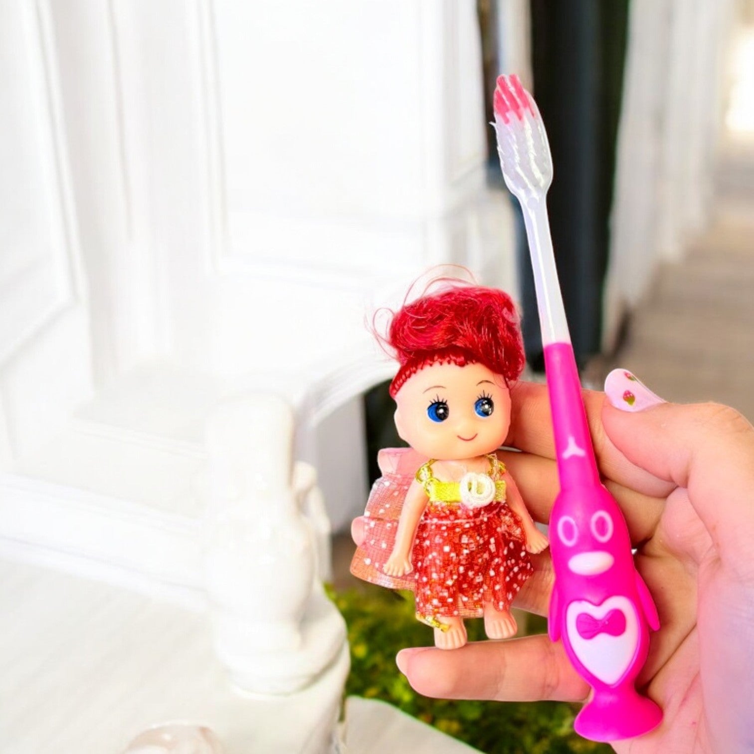 CEPILLO DENTAL NIÑAS MUÑECA CEPILLO DENTAL NIÑAS MUÑECA